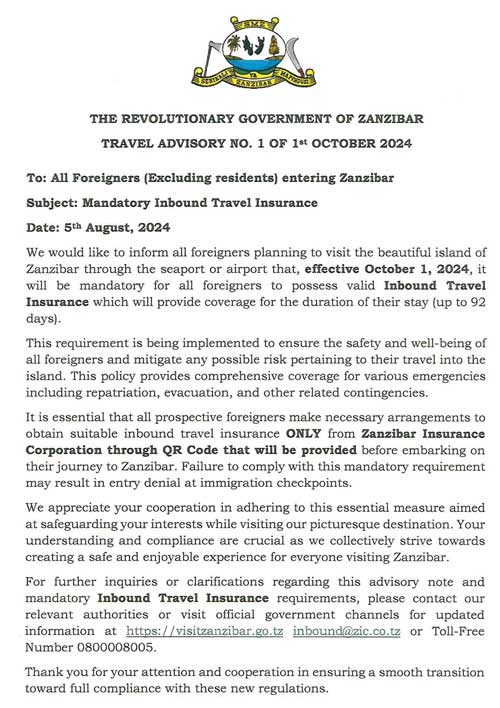 Assicurazione sanitaria obbligatoria a Zanzibar (ZIC)